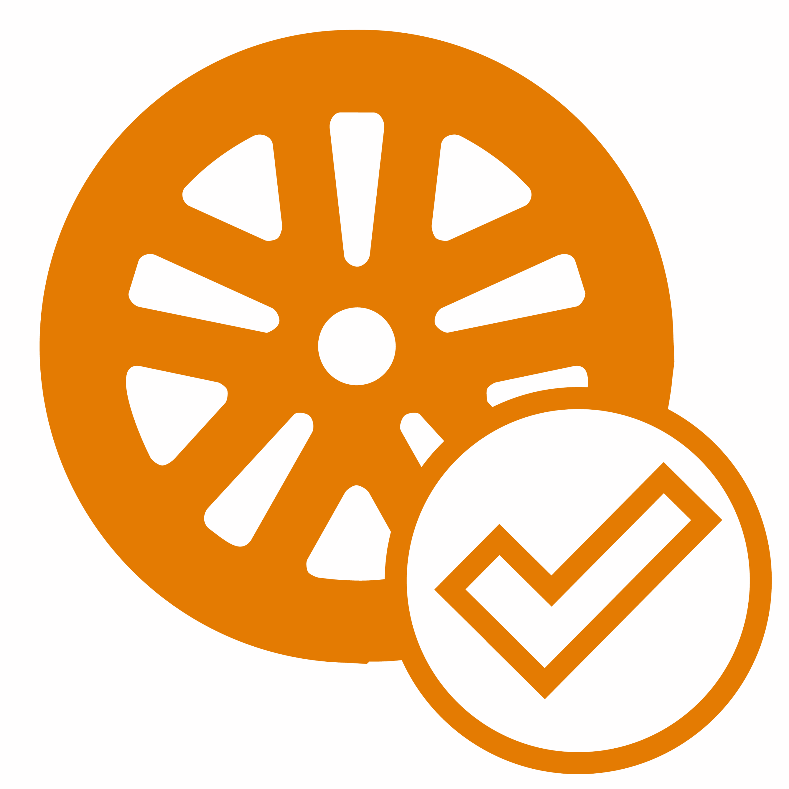 felgen icon mit häkchen